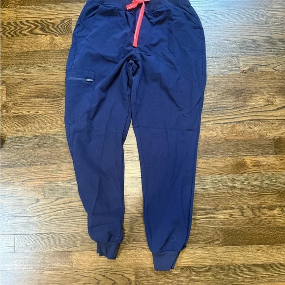 Women’s Navy Scrub Jogger Pants - Picture 1 of 3